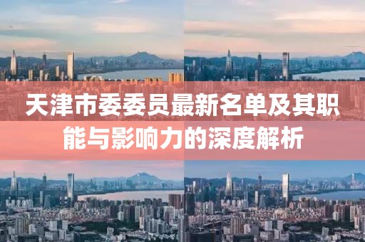 天津市委委員最新名單及其職能與影響力的深度解析